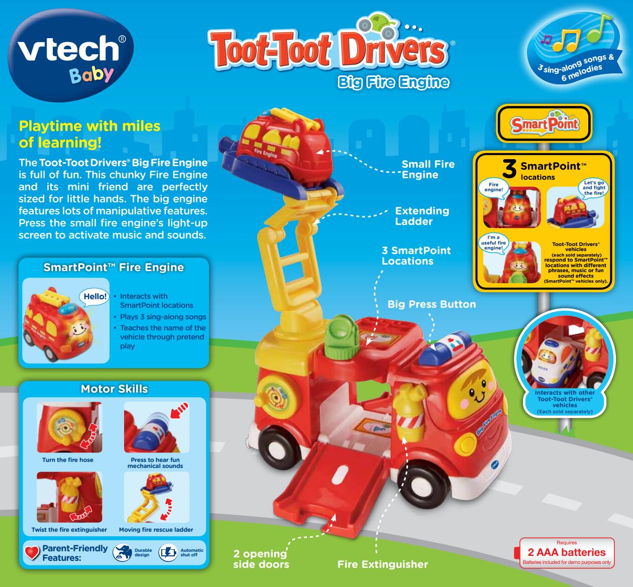 Toot Toot Drivers Big Fire Engine VTech Electronics HK Limited toot-toot-drivers-big-fire-engine-vtech-electronics-hk-limited