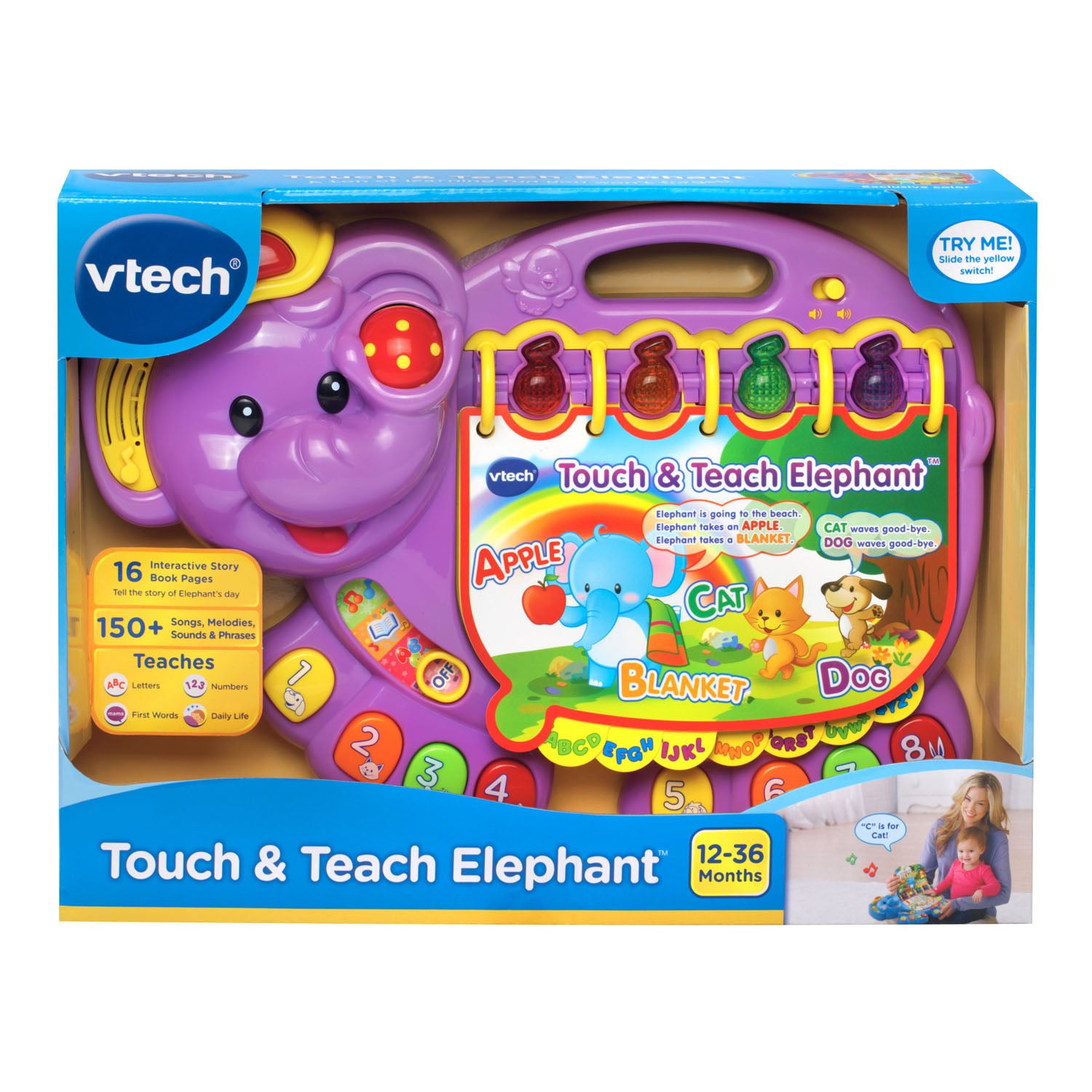 (New) Touch & Teach Elephant™- Purple – VTech Electronics (HK) Limited