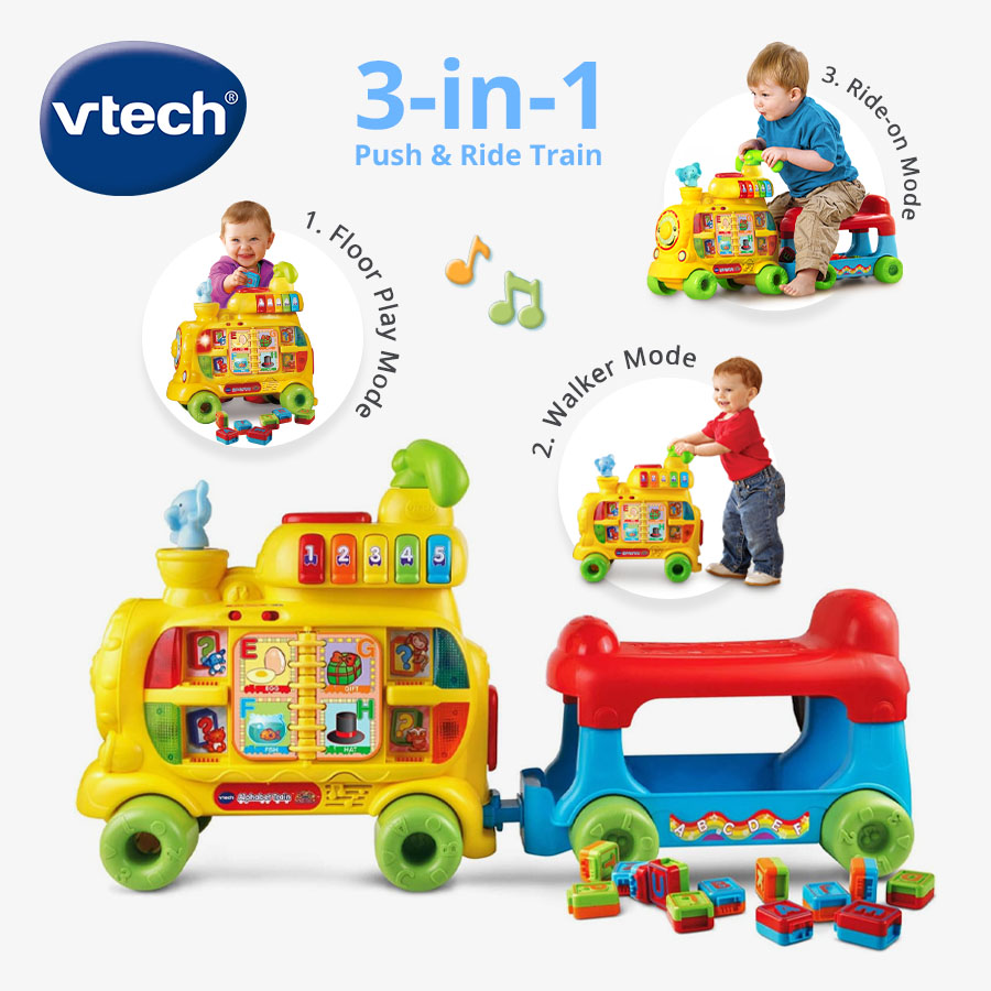 Train Toy Vtech Baby Push And Ride Alphabet Train Sit-to-Stand