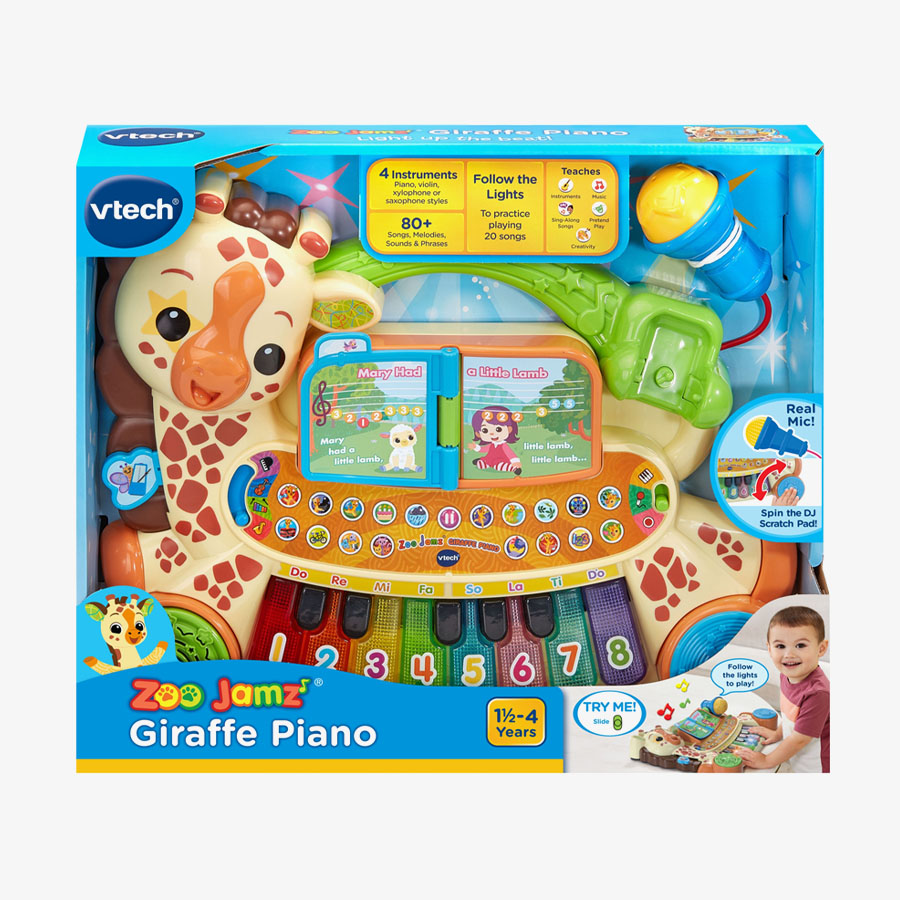 JEWEL janjingjing EWB BBFF concert toy標準 Zoo Jamz® Giraffe Piano – VTech Electronics (HK) Limited