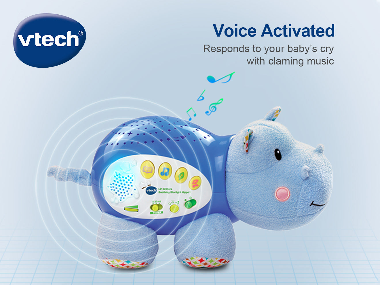 VTech Lil' Critters Soothing Starlight Pink Hippo Music Nature Sounds  Projector B00XYVI8WO on eBid United States