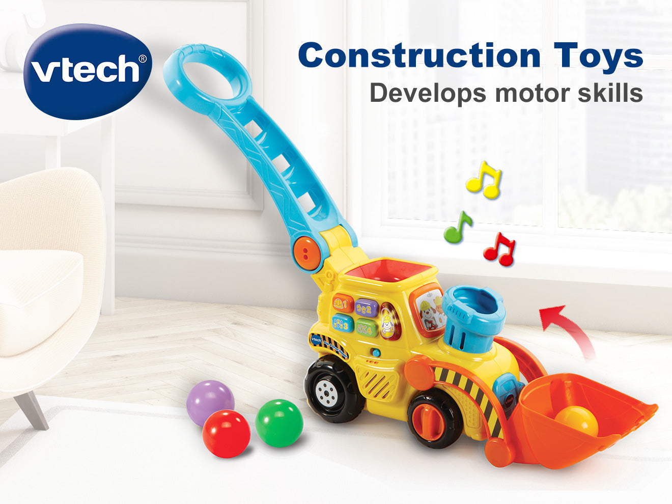 Juguetes Bebes De A 12 Meses VTech® Pop-a-Balls™ Push Pop