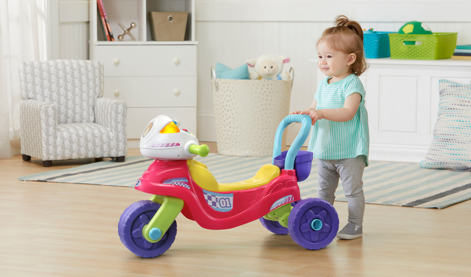 3-in-1 Step Roll Motorbike™ (Pink) – VTech Electronics (HK) Limited